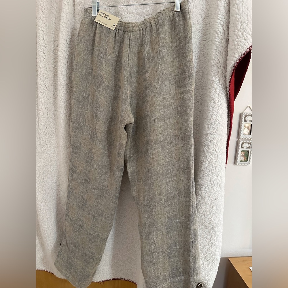 Linen/polyester lined pants. - Picture 2 of 2
